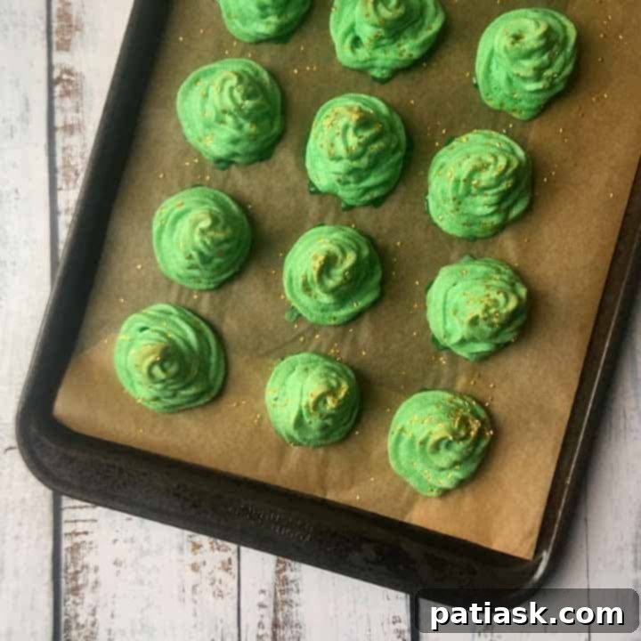 40 Festive Christmas Tree Delights 34 Keto Almond Meringue Christmas Tree Cookies