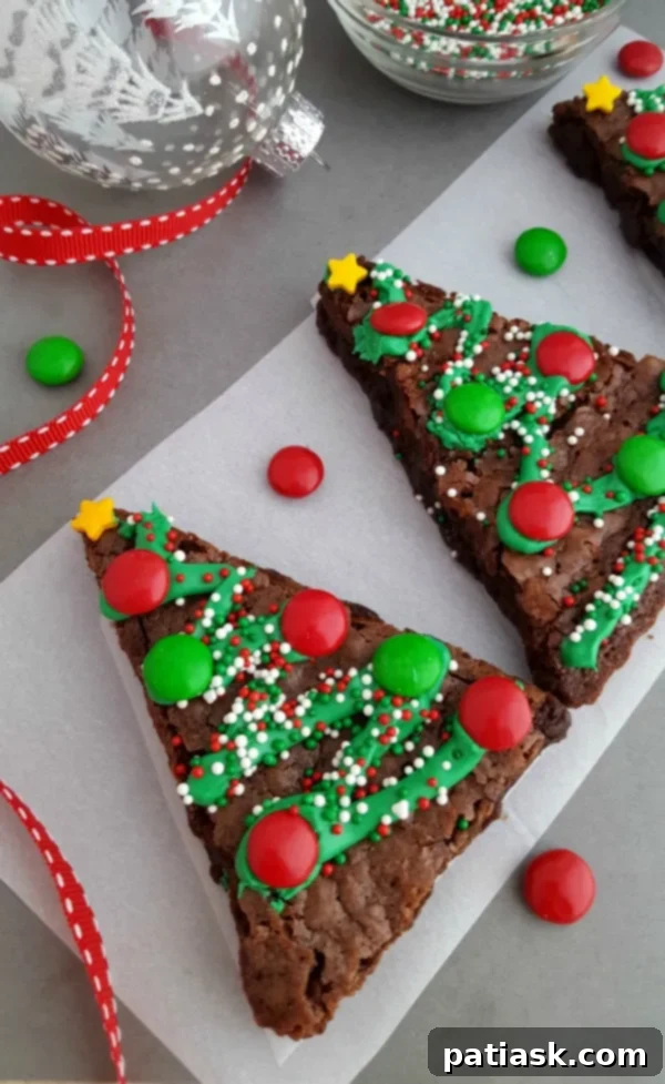 40 Festive Christmas Tree Delights 43 Easy Homemade Christmas Tree Brownies