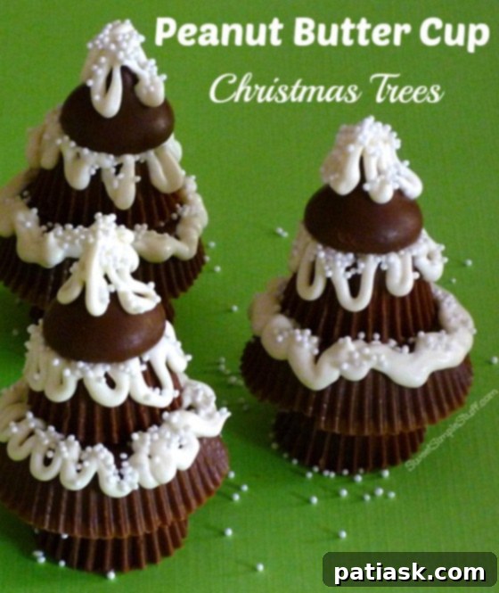 40 Festive Christmas Tree Delights 6 Reese's Peanut Butter Cup Christmas Trees