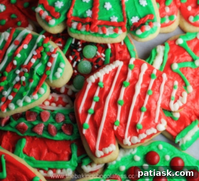 Festive & Funky Ugly Sweater Cookies 2 Ugly Sweater Buttercream Frosted Christmas Sugar Cookies recipe ideas
