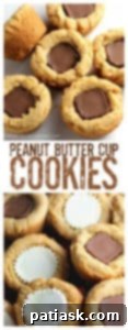 Decadent Peanut Butter Cookie Cups 9 'Awesome' Peanut Butter Cup Cookies - side view