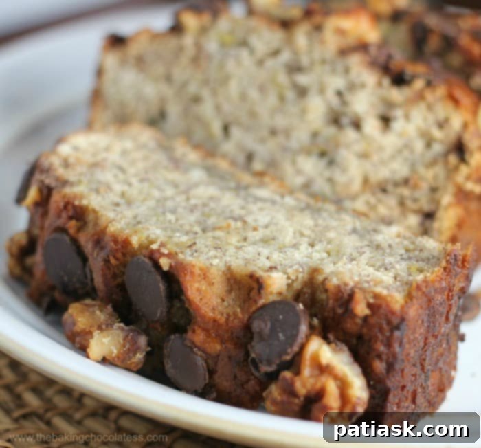Irresistible Chocolate Chip Banana Nut Bread 2 Perfect Chocolate Chip Banana Nut Bread