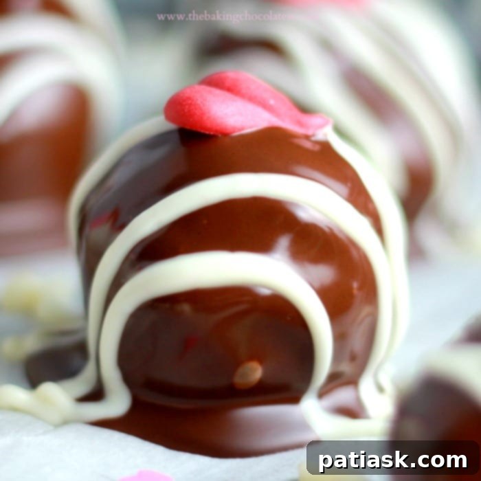 Red Velvet Passion Truffles 2 Red Velvet Luv Truffles - Delicious homemade cake balls for Valentine's Day