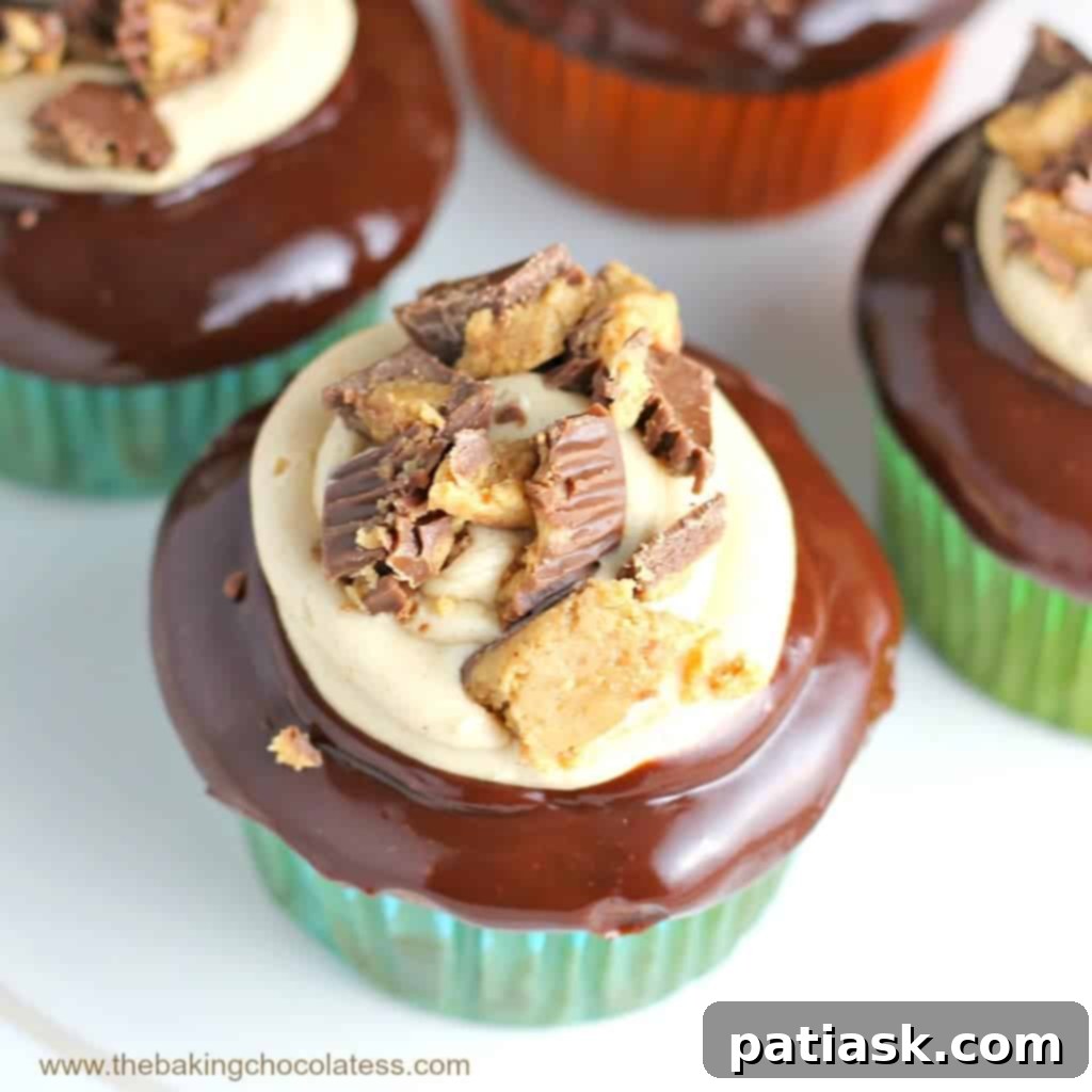 Loaded Peanut Butter Cup Cupcakes 5 Double Stuffed Peanut Butter Cup Bliss Cupcakes