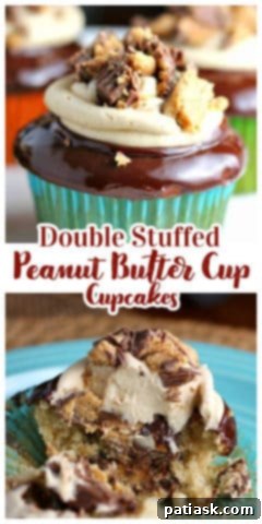Loaded Peanut Butter Cup Cupcakes 6 Double Stuffed Peanut Butter Cup Bliss Cupcakes