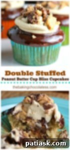 Loaded Peanut Butter Cup Cupcakes 7 Double Stuffed Peanut Butter Cup Bliss Cupcakes