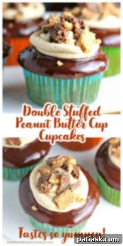Loaded Peanut Butter Cup Cupcakes 8 Double Stuffed Peanut Butter Cup Bliss Cupcakes