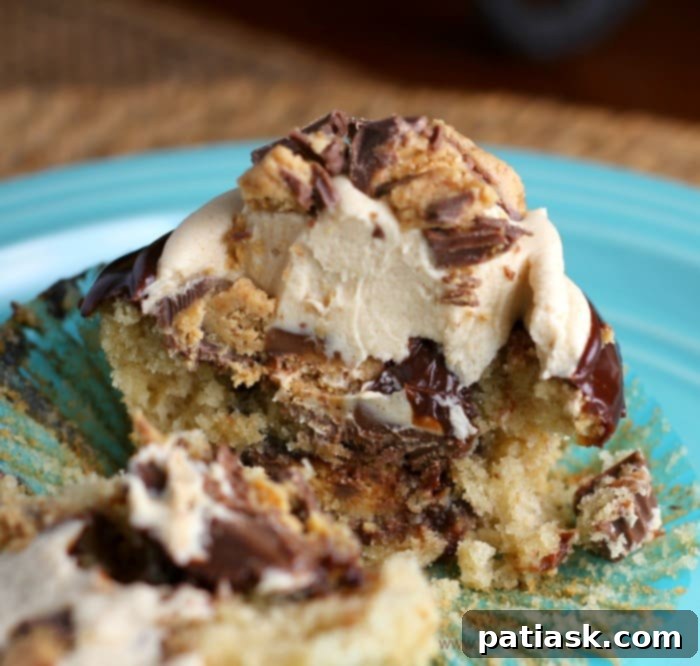 Loaded Peanut Butter Cup Cupcakes 4 Double Stuffed Peanut Butter Cup Bliss Cupcakes