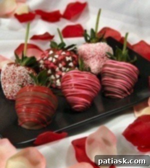 chocolate_covered_strawberries-300x336 Perfect Chocolate Covered Strawberries from Your Cup of Cake, an essential romantic Valentine's Day dessert.