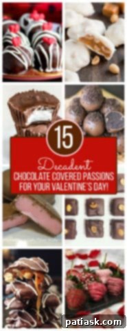 Melt Hearts: 20 Homemade Valentine Chocolate Recipes 11 A visual compilation of 15 decadent chocolate covered passions for Valentine's Day, highlighting various sweet treats.