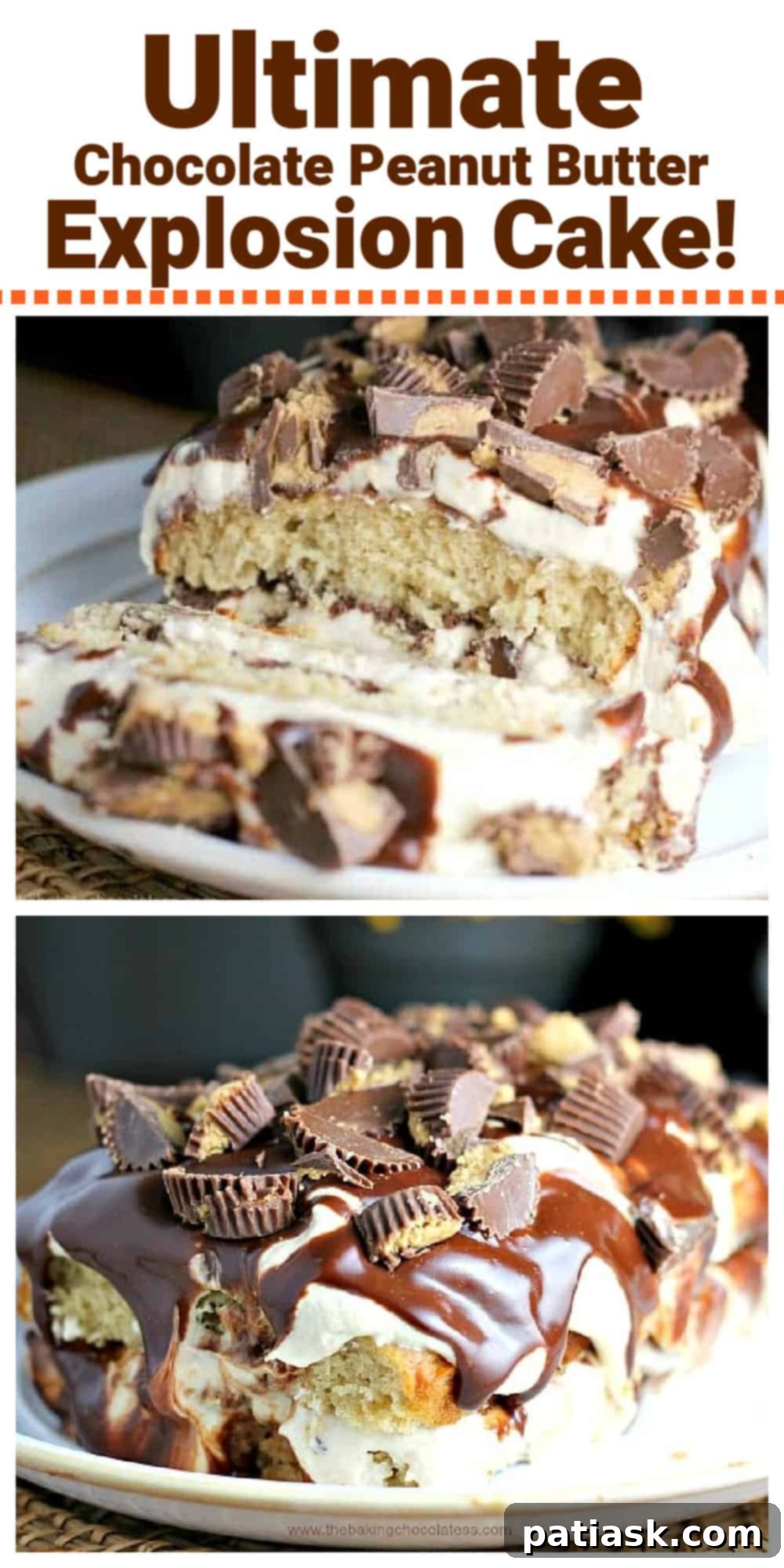 Decadent Peanut Butter Cup Chocolate Loaf Cake 8 Ultimate Chocolate Peanut Butter Explosion Cake