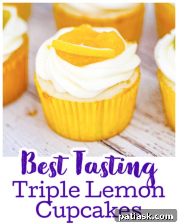 Ultimate Triple Lemon Cupcakes 9 summer treat