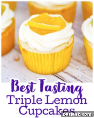 Ultimate Triple Lemon Cupcakes 10 Triple Lemon Cupcakes