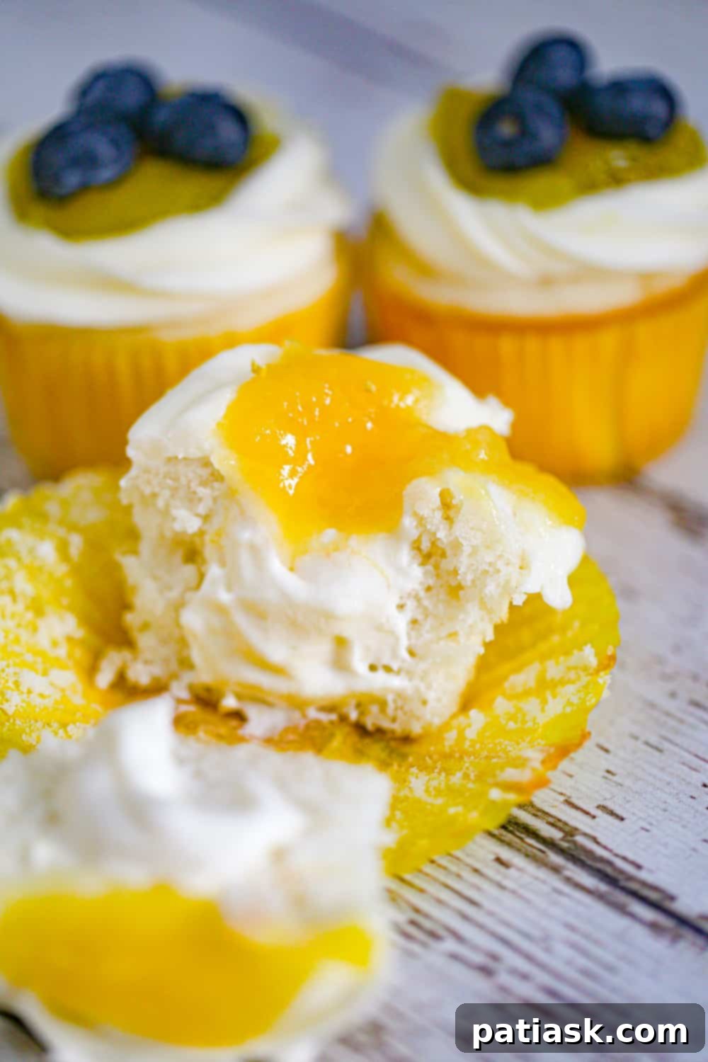 Ultimate Triple Lemon Cupcakes 3 Triple Lemon filled Cupcakes recipe cream cheese frosting