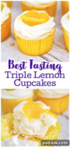 Ultimate Triple Lemon Cupcakes 14 Triple Lemon Cupcakes