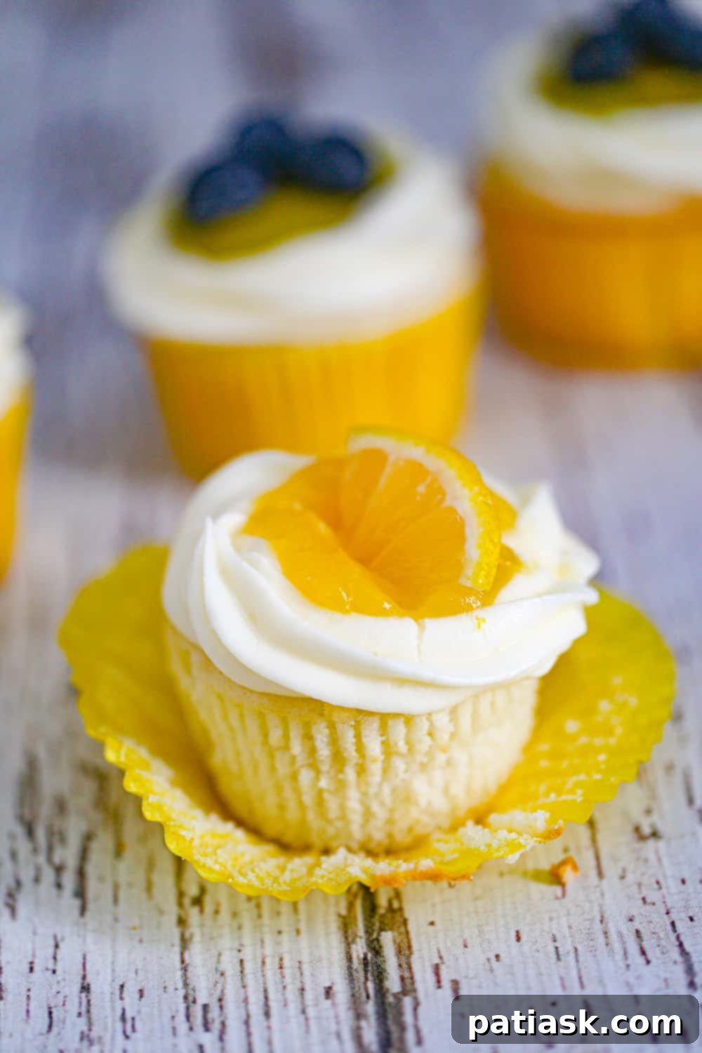 Ultimate Triple Lemon Cupcakes 6 Triple Lemon filled Cupcakes recipe cream cheese frosting