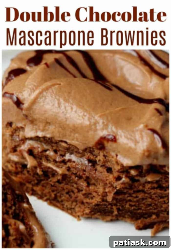 Mascarpone-Swirled Double Chocolate Brownies 6 ITALIAN DESSERT Brownies with mascarpone