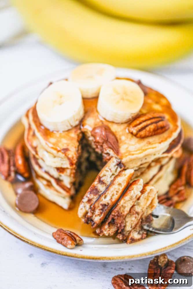 Golden Goodness: 25 Ripe Banana Recipes to Crave 33 Banana Chocolate Chip Pancakes