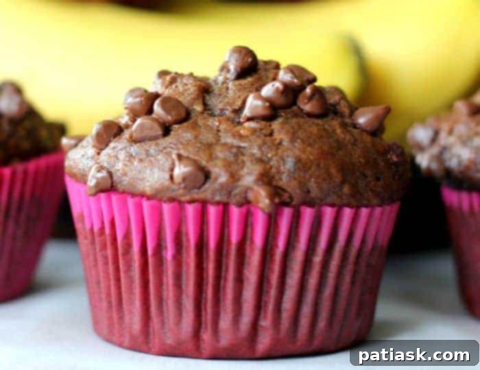 Golden Goodness: 25 Ripe Banana Recipes to Crave 8 Chocolate Banana Muffins