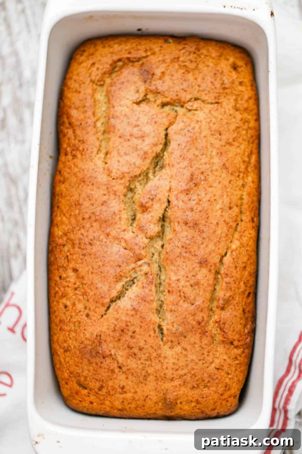 Deliciously Healthy Two Banana Nut Bread 4 Close-up of white wheat flour for banana bread