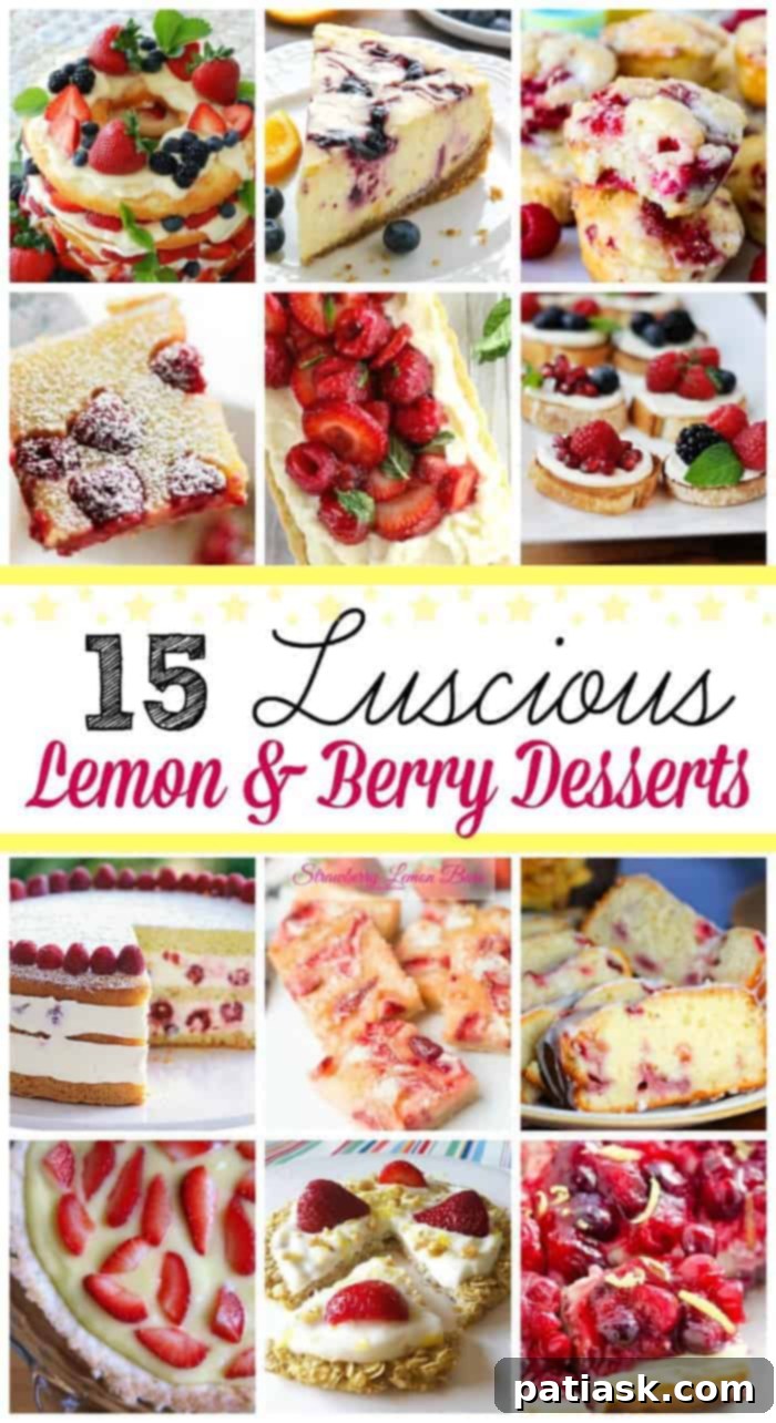 15 Irresistible Lemon & Berry Treats 2 lemon berry desserts