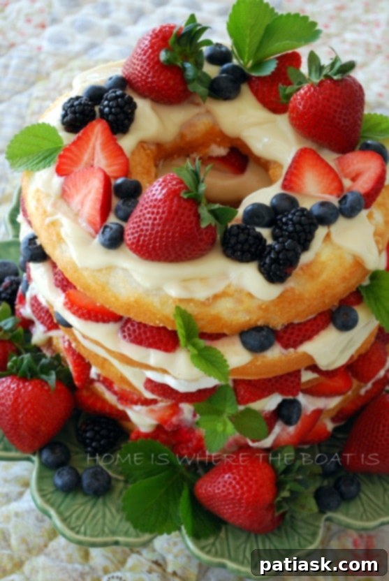 15 Irresistible Lemon & Berry Treats 11 Berry {Quick & Easy} Layered Cake @ Home is Where the Boat is