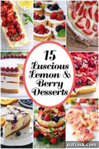 15 Irresistible Lemon & Berry Treats 18 15 Luscious Lemon & Berry Desserts