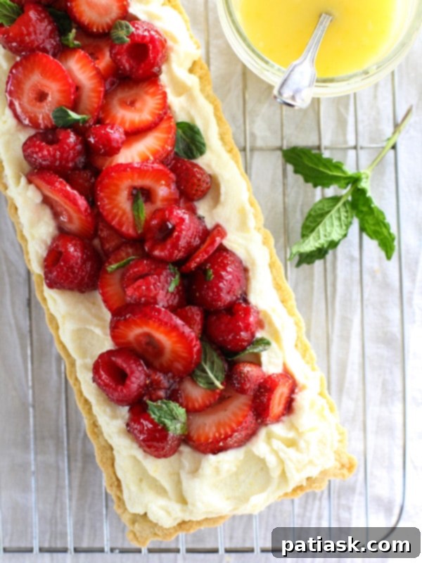 15 Irresistible Lemon & Berry Treats 3 Berry Tart with Lemon Curd Mascarpone @ Foodie Crush