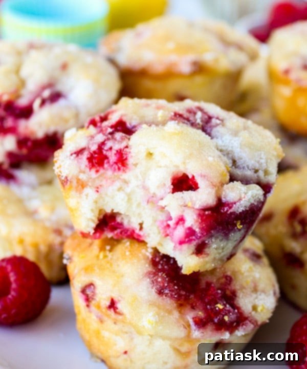 15 Irresistible Lemon & Berry Treats 4 Raspberry Lemon-Glazed Muffins @ The Food Charlatan