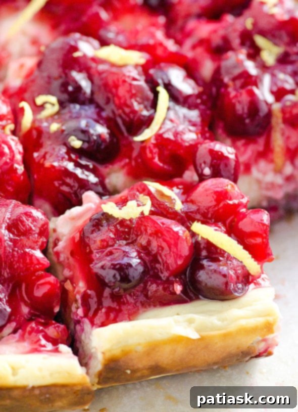 15 Irresistible Lemon & Berry Treats 9 Clean Eating Cranberry Cheesecake Bars Recipe @ I Food Real