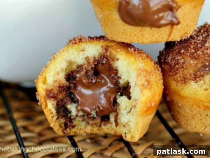 Nutella Churro Puffs 3 Nutella Churro Donut Poppers