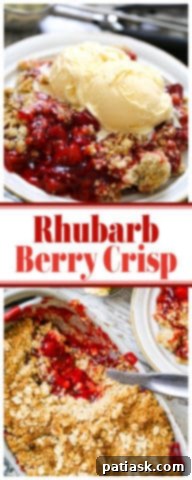 Rustic Strawberry Rhubarb Oat Squares 9 Rhubarb Berry Crisp