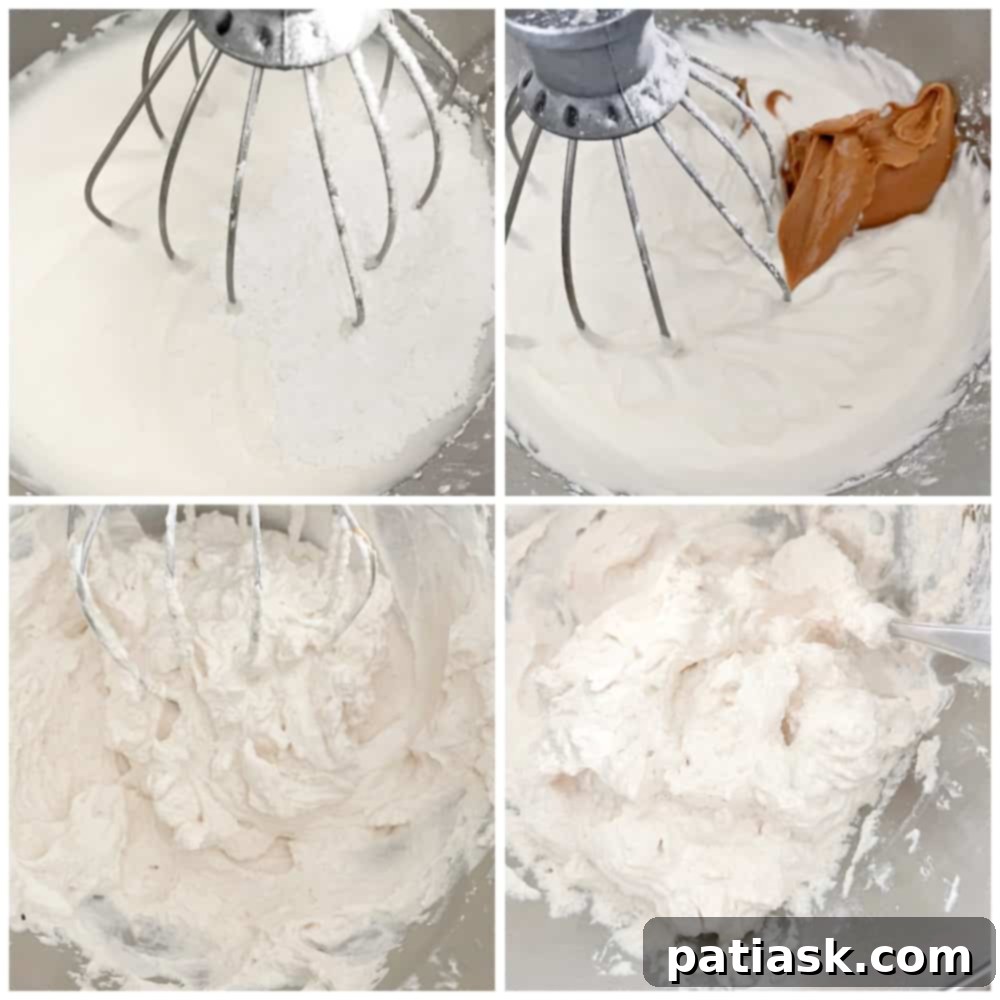 Nutter Butter Peanut Butter Brownie Bliss 7 Preparing peanut butter fluff for dessert