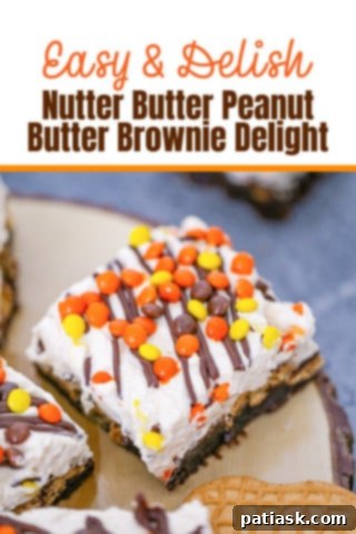 Nutter Butter Peanut Butter Brownie Bliss 14 Nutter Butter Peanut Butter Brownie Delight, full tray with one slice removed