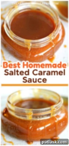 Your New Favorite Salted Caramel Sauce 10 Homemade salted caramel sauce drizzled