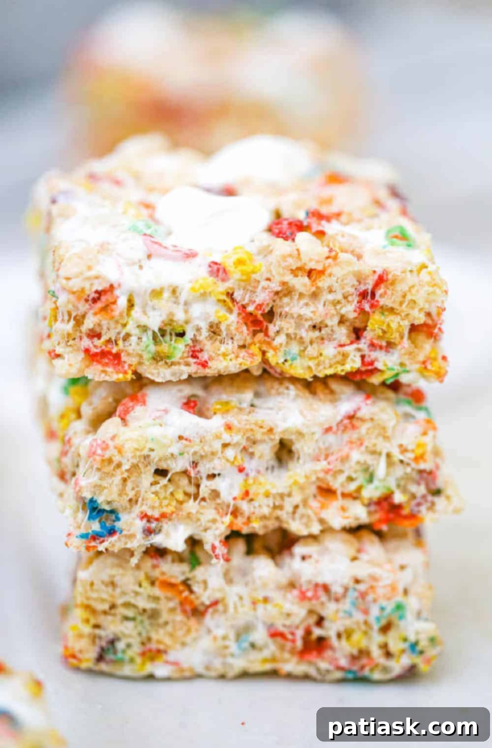 Kaleidoscope Krispie Squares 2 Rainbow Fruity Pebble Rice Krispie Marshmallow Treats Recipe