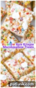 Kaleidoscope Krispie Squares 8 Rainbow Rice Krispie Marshmallow Treats