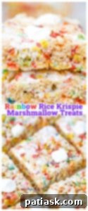 Kaleidoscope Krispie Squares 10 Rainbow Rice Krispie Marshmallow Treats