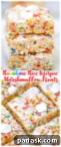 Kaleidoscope Krispie Squares 11 Rainbow Rice Krispie Marshmallow Treats