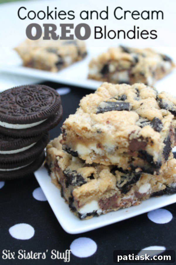 Next-Level Blondies: 10 Irresistibly Rich Recipes 9 Cookies and Cream Blondies with Oreos