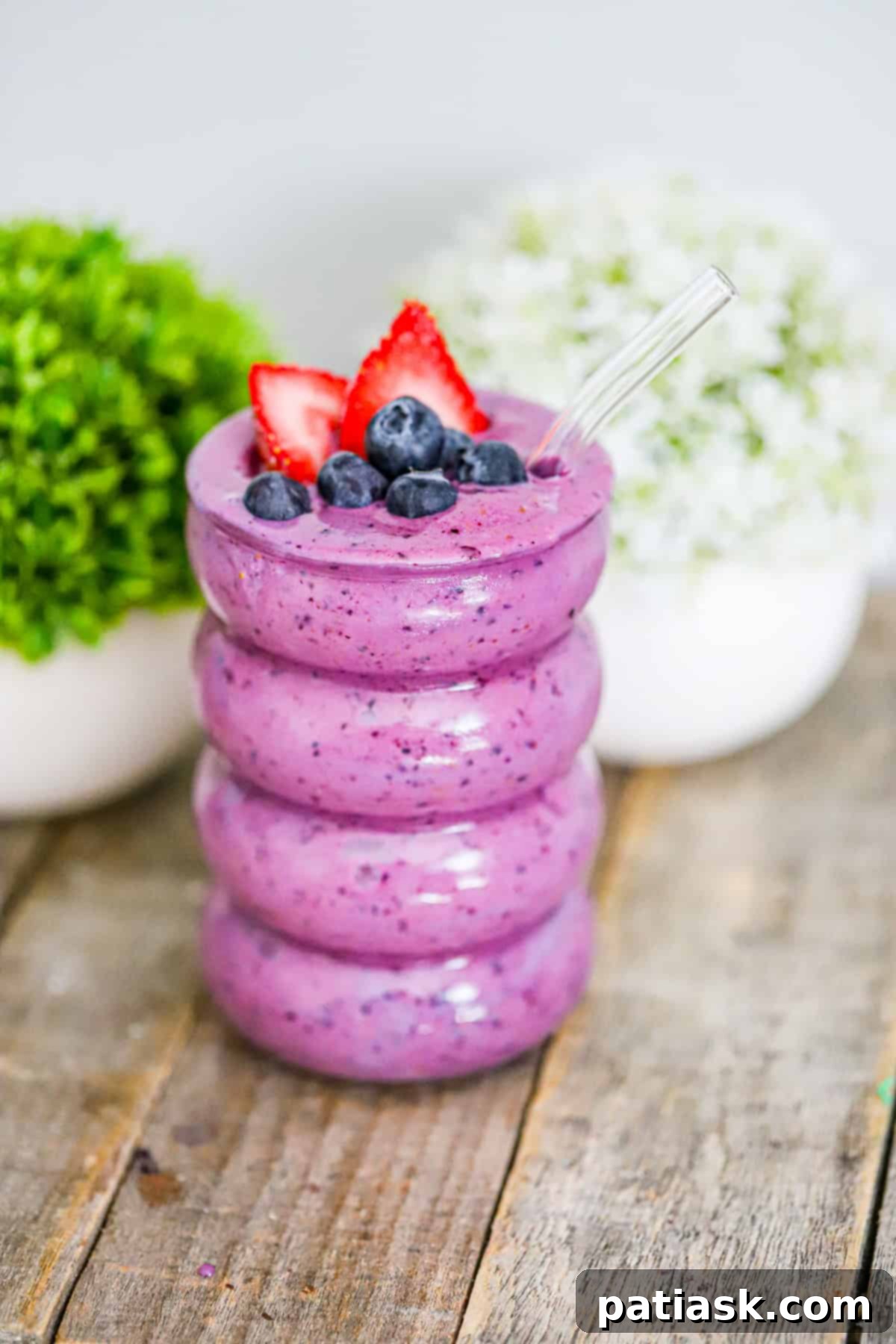 Peanut Butter and Jelly Protein Smoothie recipe pb&j