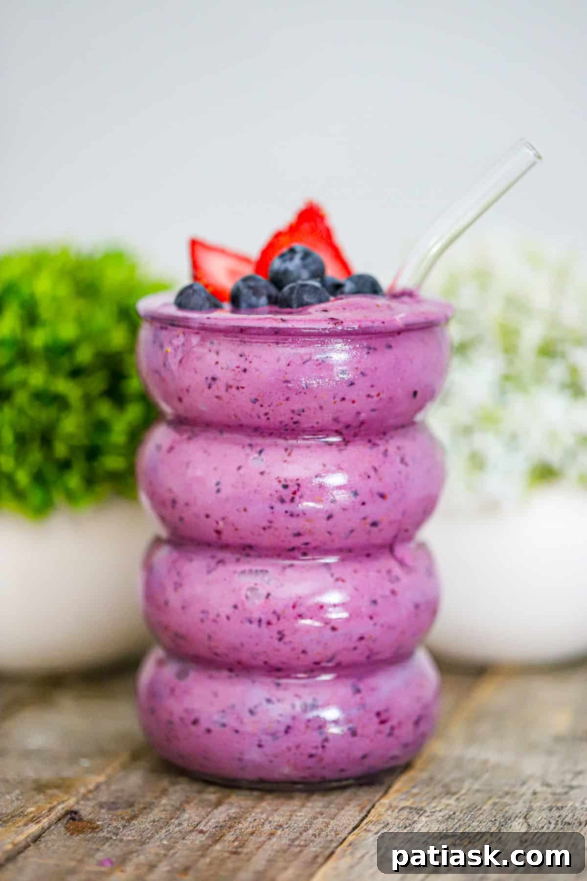 Peanut Butter and Jelly Protein Smoothie recipe pb&j