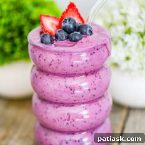 Peanut Butter and Jelly Protein Smoothie