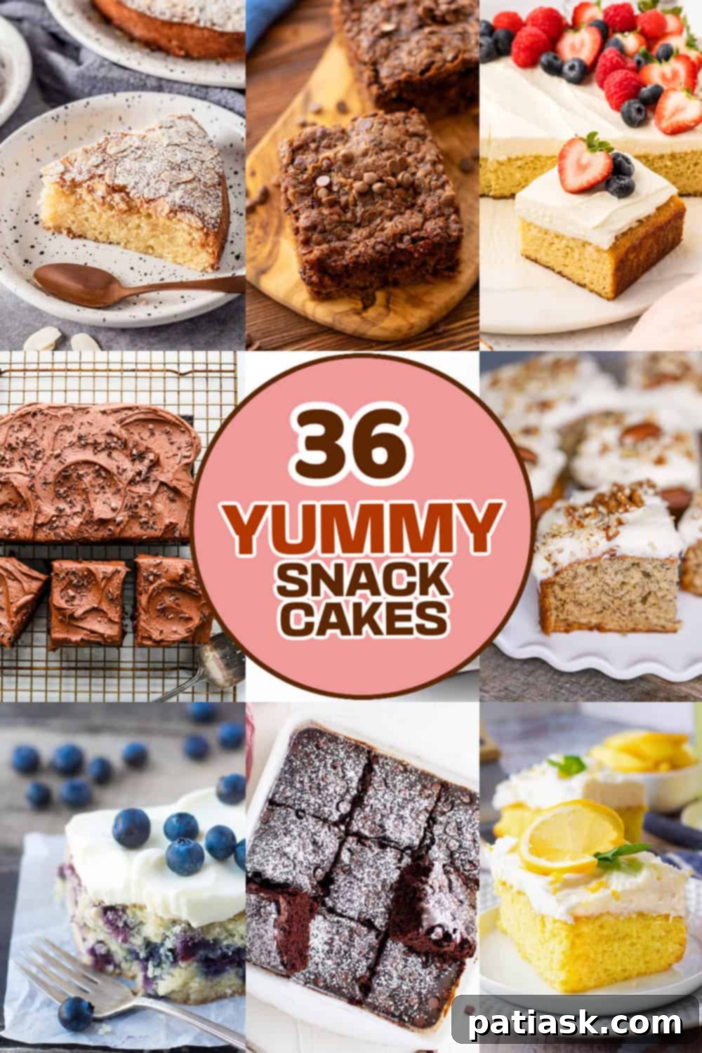 36 Must-Try Snack Cakes for Every Craving 2 Assortment of various delicious homemade snack cakes