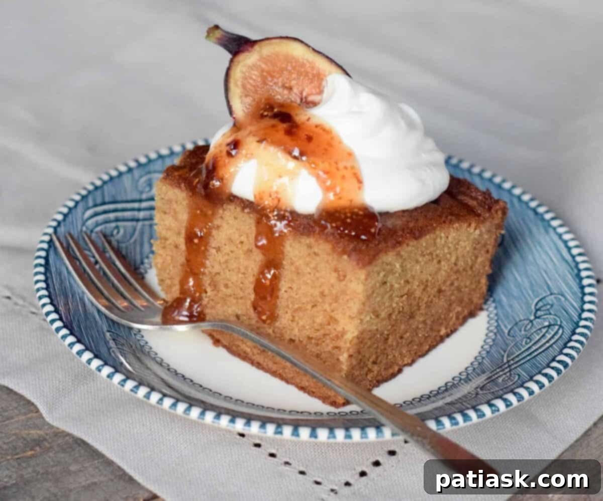 36 Must-Try Snack Cakes for Every Craving 34 Rich and dense Fig Jam Cake with fig preserves and whipped cream