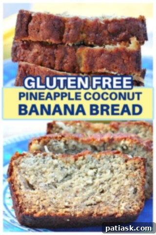 Tropical Pineapple Coconut Banana Bread 6 Pineapple Coconut Banana Bread