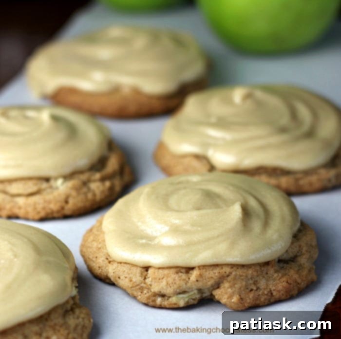 Pillowy Caramel Apple Delights 5 Ultimate Soft Caramel Apple Drop Cookies close up