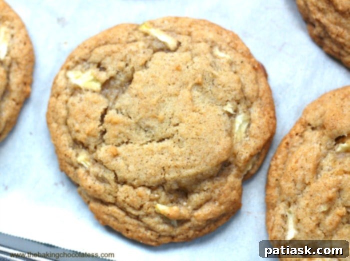 Pillowy Caramel Apple Delights 4 Ultimate Soft Caramel Apple Drop Cookies plated