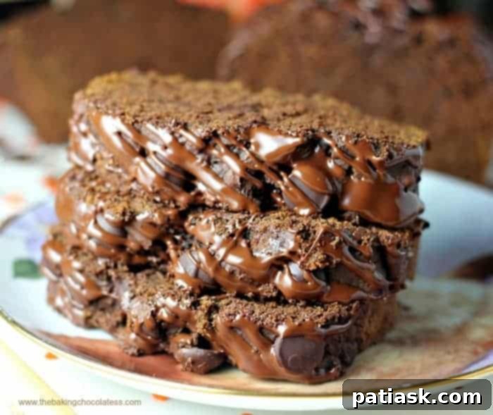 Divine Dark Chocolate Pumpkin Pound Cake