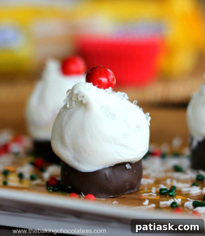 Golden Oreo Cupcake Truffles 2 Golden Oreo Cookie Balls side view